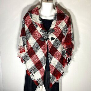 Accessory St New York NWT Buffalo plaid cape OSFA Timeless Academia Ranchland